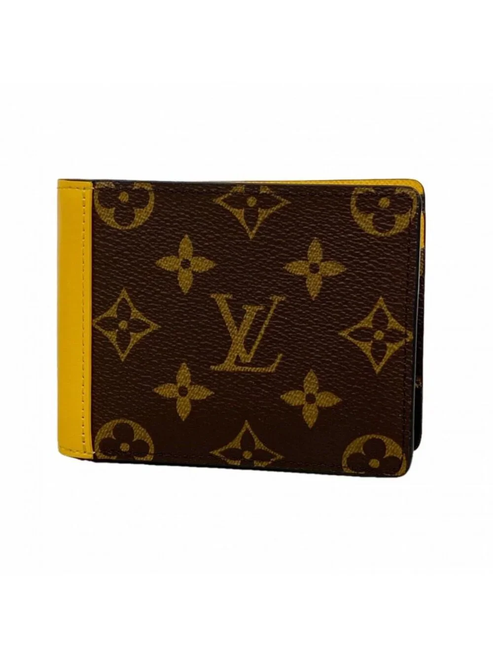 Louis Vuitton Wallet Monogram Macassar Portefeuille Multy Yellow
